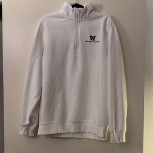 White Half-Zip Sweater